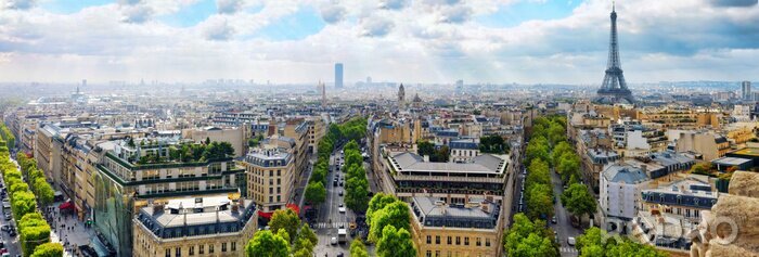 Bild Sonniges Panorama von Paris