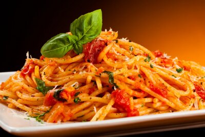 Bild Spaghetti auf einem Teller