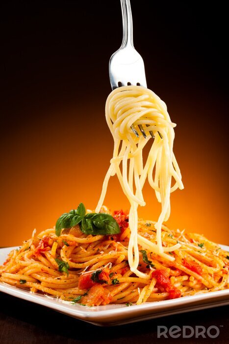 Bild Spaghetti auf einer Gabel