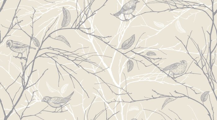 Bild Spatzen auf einem Ast