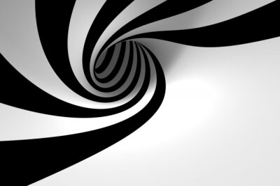 Spirale schwarz-weiß