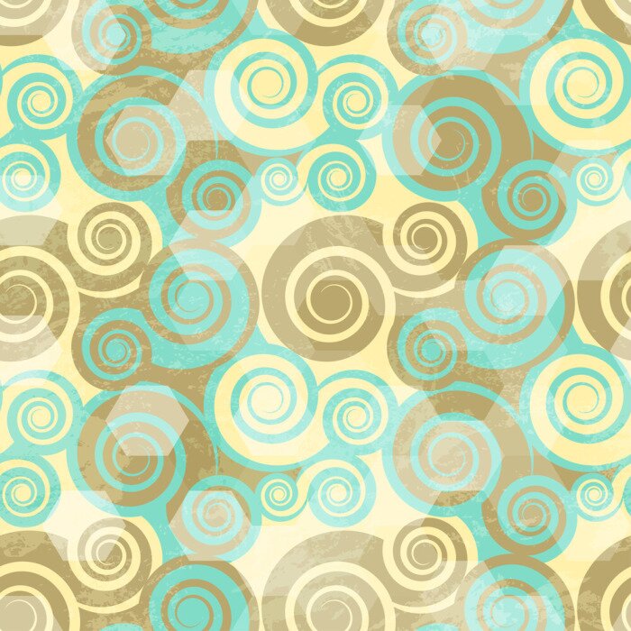 Bild Spiralgeometrie in Grüntönen