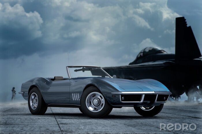 Bild Sportwagen im klassischen Stil