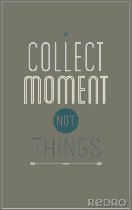 Bild Sprichwort über das Sammeln von Erinnerungen