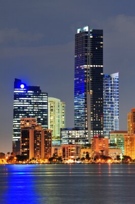 Bild Stadt am Abend Miami