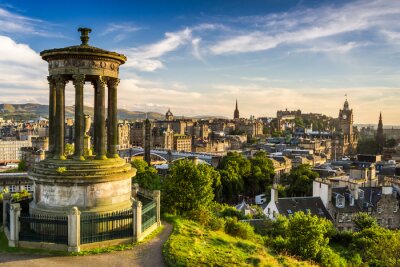 Bild Stadt aus Vogelperspektive Edinburgh