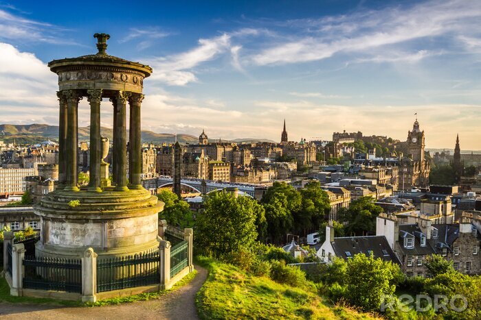 Bild Stadt aus Vogelperspektive Edinburgh