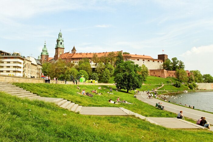 Bild Stadt Krakau im Sommer