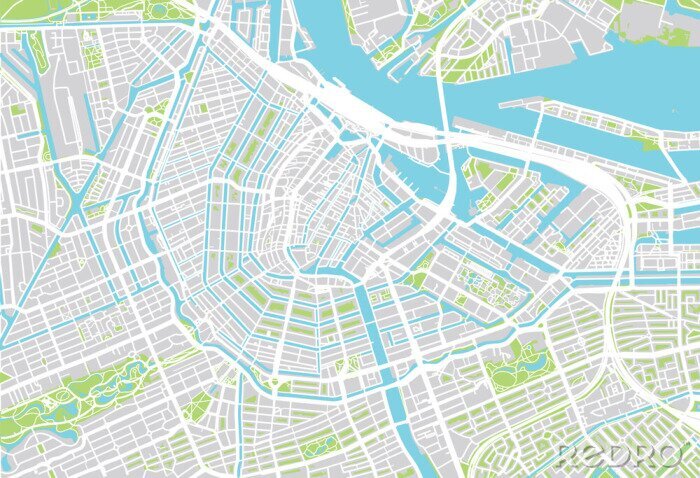 Bild Stadtplan von Amsterdam