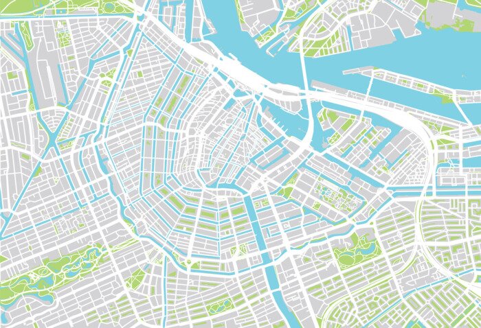 Bild Stadtplan von Amsterdam