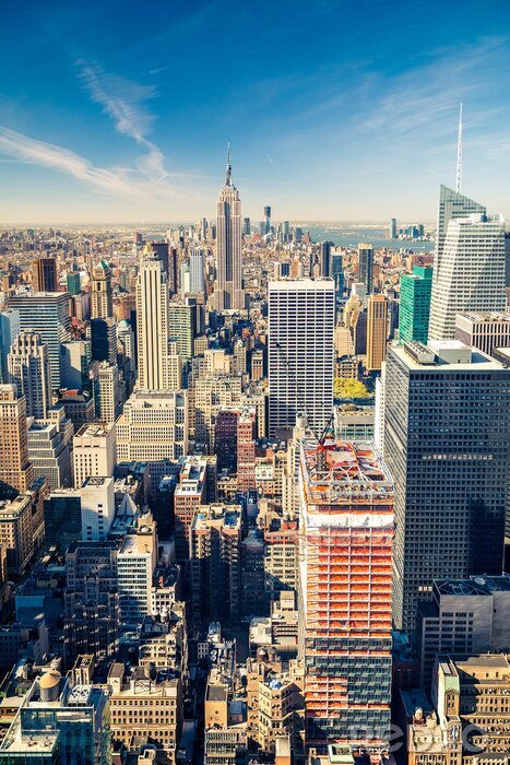 Bild Stadtteil von New York City aus Vogelperspektive