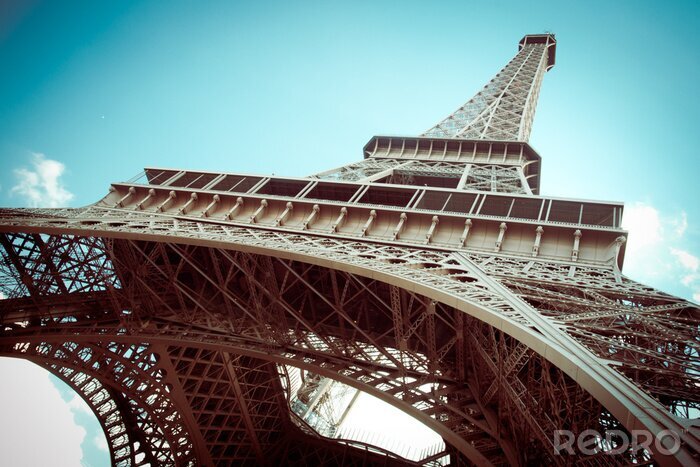 Bild Stahlkonstruktion des Eiffelturms Paris
