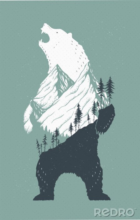 Bild Standing Bear Illustration
