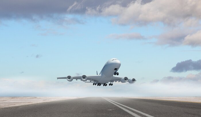 Bild Start eines Flugzeugs
