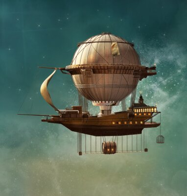 Bild Steampunk Fantasy Luftschiff
