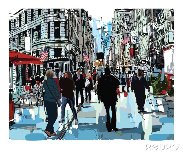 Bild Steet in New York city