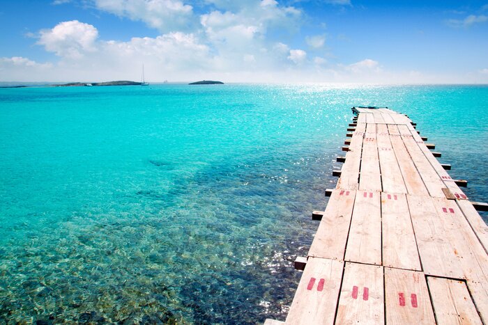 Bild Steg am türkisfarbenem Meer
