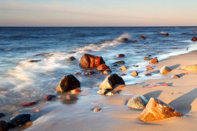 Steine am Meeresufer