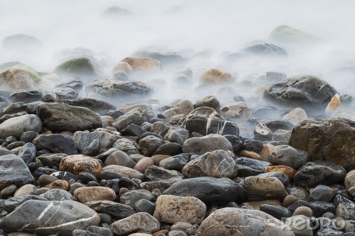 Bild Steine und Nebel
