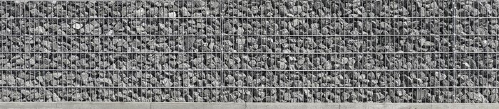 Bild Steinmauer hinter Gitter