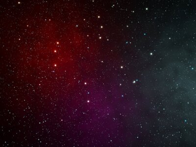 Bild Stellare Anordnung zwischen Nebeln