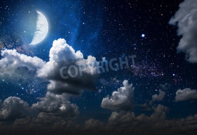 Sterne am dunkelblauen Himmel