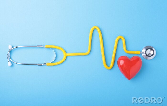 Bild Stethoskop und gesundes Herz
