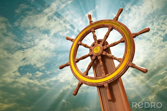 Bild Steuerruder des Schiffes