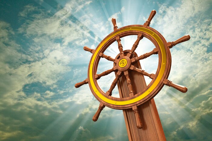 Bild Steuerruder des Schiffes