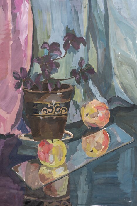 Bild Stillleben in Gouache gemalt