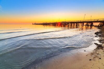 Strand in Sopot mit Mole