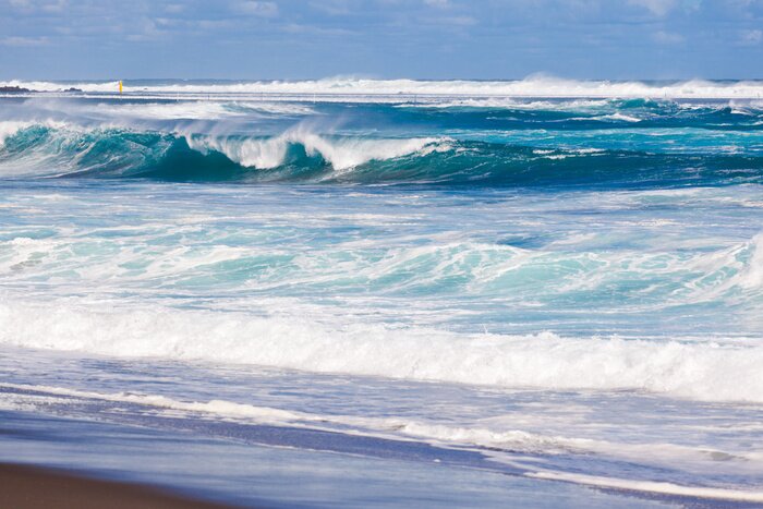 Bild Strand und stürmisches Meer