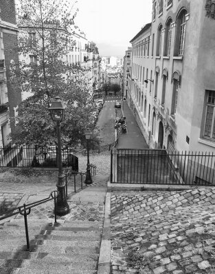 Bild Straße Montmartre