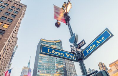 Bild Straße von New York City zur Fifth Avenue