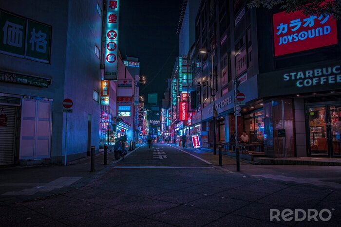 Bild Straßen von Tokyo bei Nacht