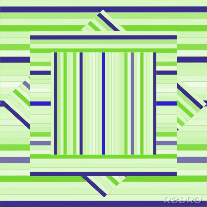 Bild Streifen auf geometrischem Muster