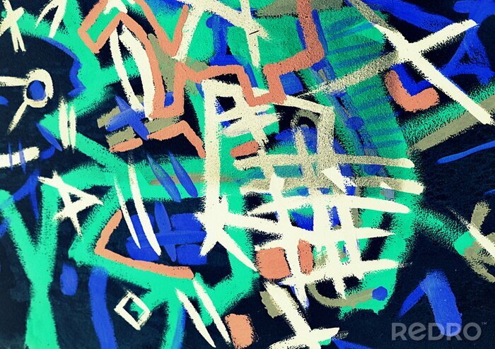 Bild Striche auf Graffiti