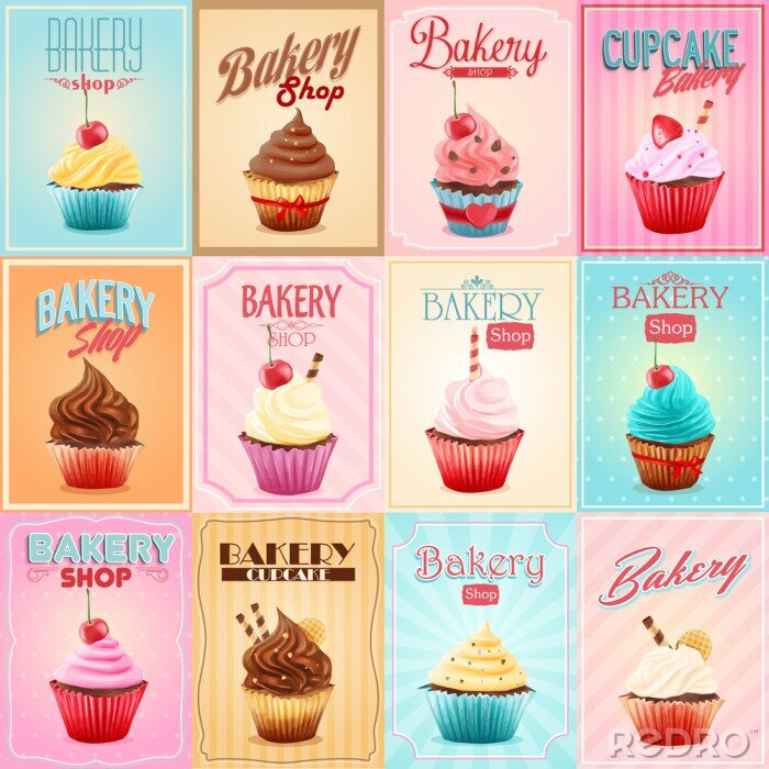 Bild Süßigkeiten und Cupcakes