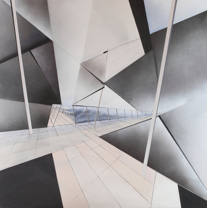 Bild Surrealistische Raumgeometrie