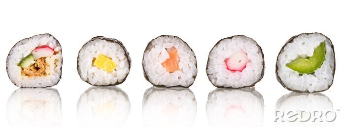 Bild Sushi auf weißem Hintergrund