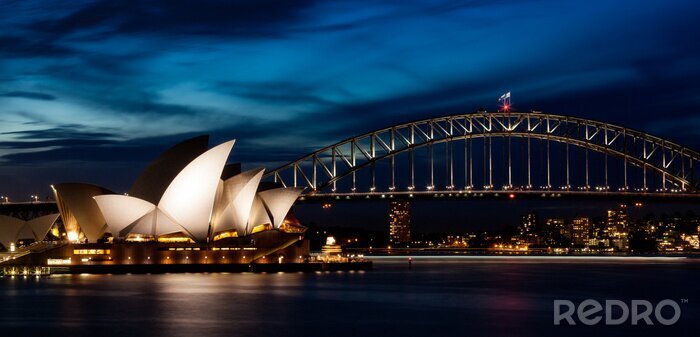 Bild Sydney Bridge bei Nacht