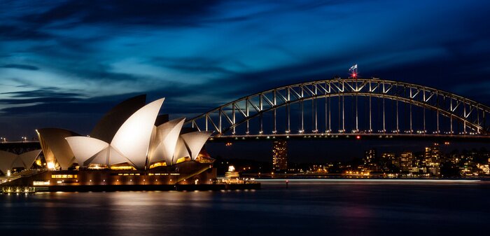 Bild Sydney Bridge bei Nacht