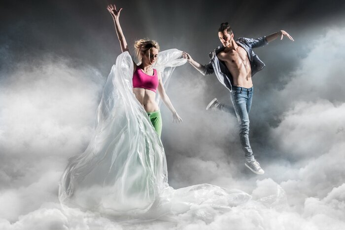 Bild Tänzerpaar Abstraktion