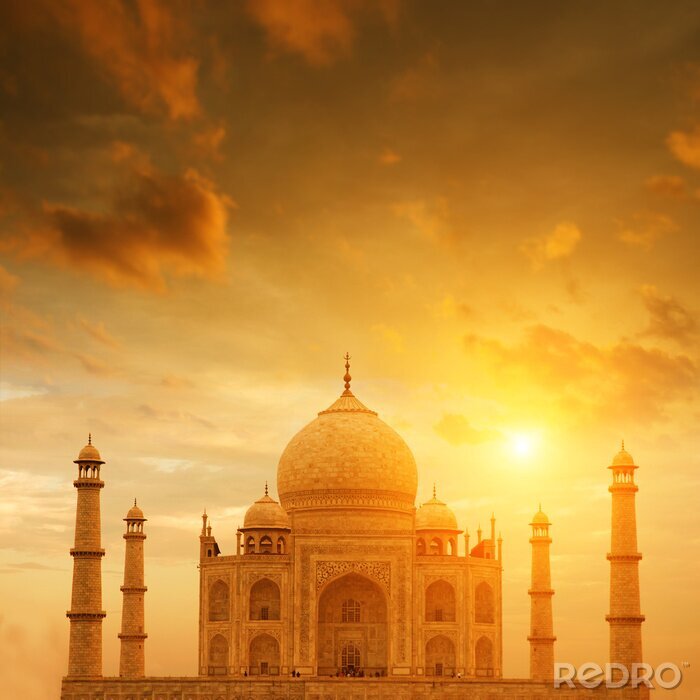 Bild Taj Mahal bei Sonnenuntergang Asien