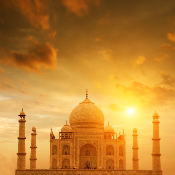 Bild Taj Mahal bei Sonnenuntergang Asien