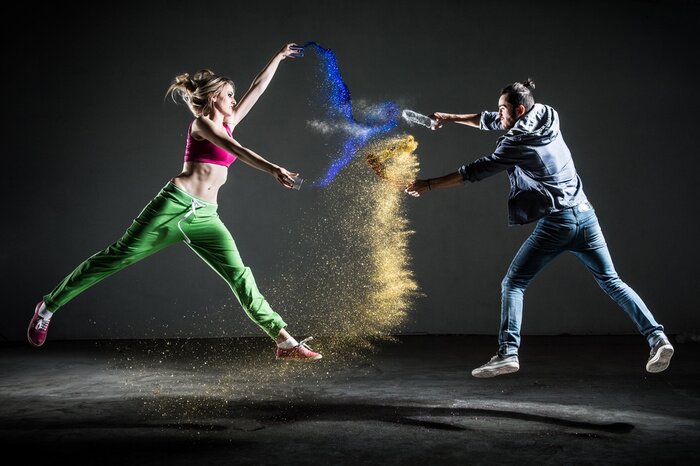 Bild Tanz mit Pigment