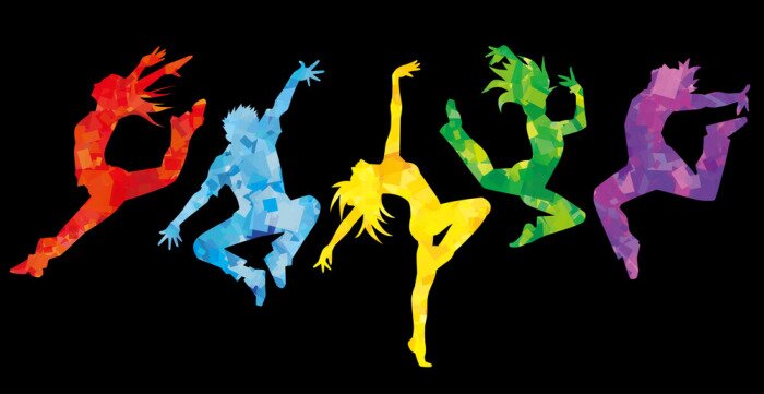 Bild Tanzende Frauen und Männer Abstraktion