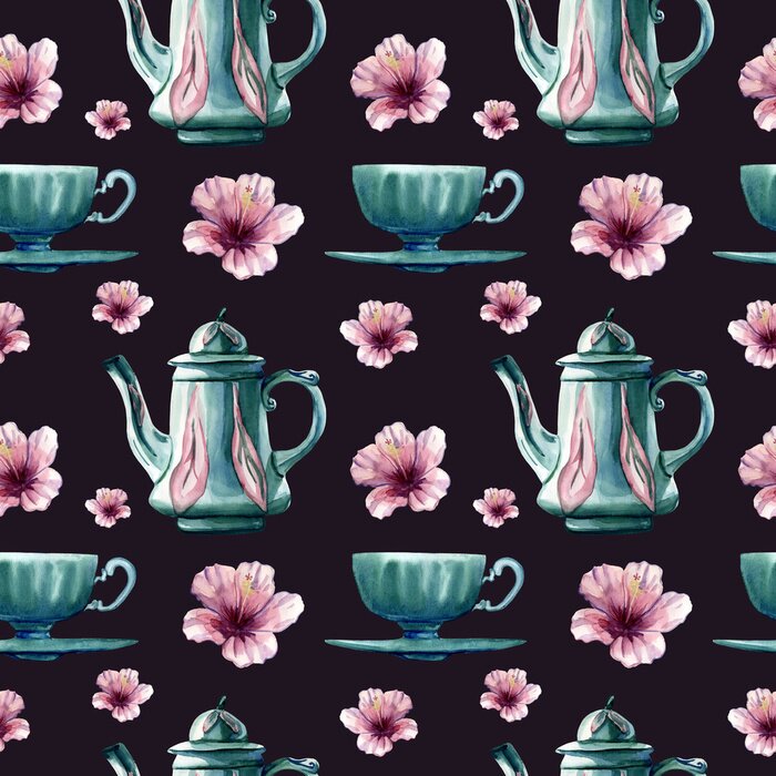 Bild Tasse und Kanne Shabby-Chic