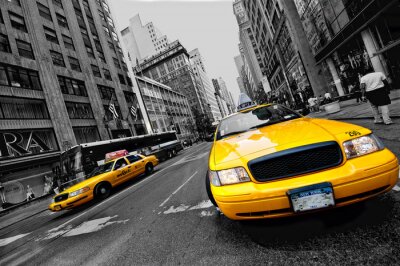 Taxi auf Straße 3D