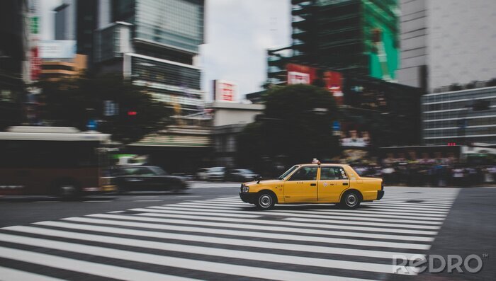 Bild Taxi New York gelb